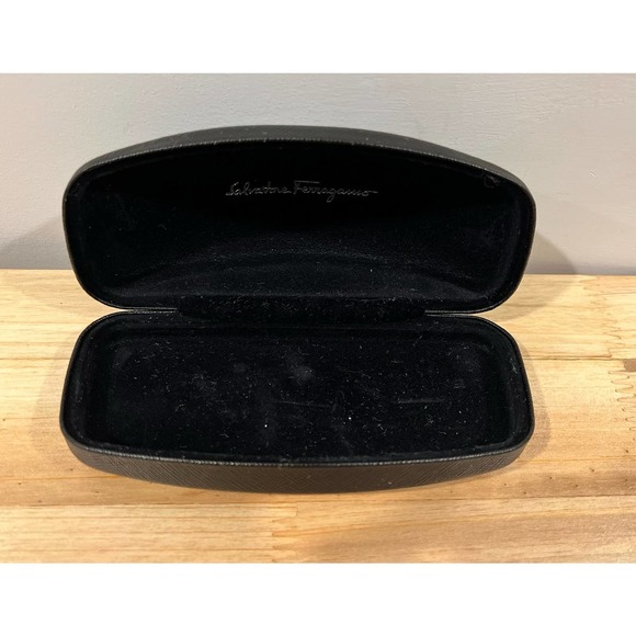 SALVATORE‎ FERRAGAMO Eyeglasses Hard Case Black - Picture 3 of 4